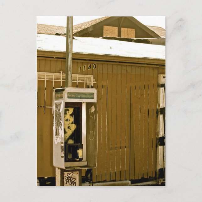 Carte Postale Téléphone payant (Devant)