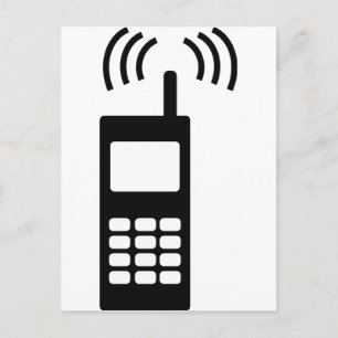 Carte Postale téléphone portable celly mobil pratique