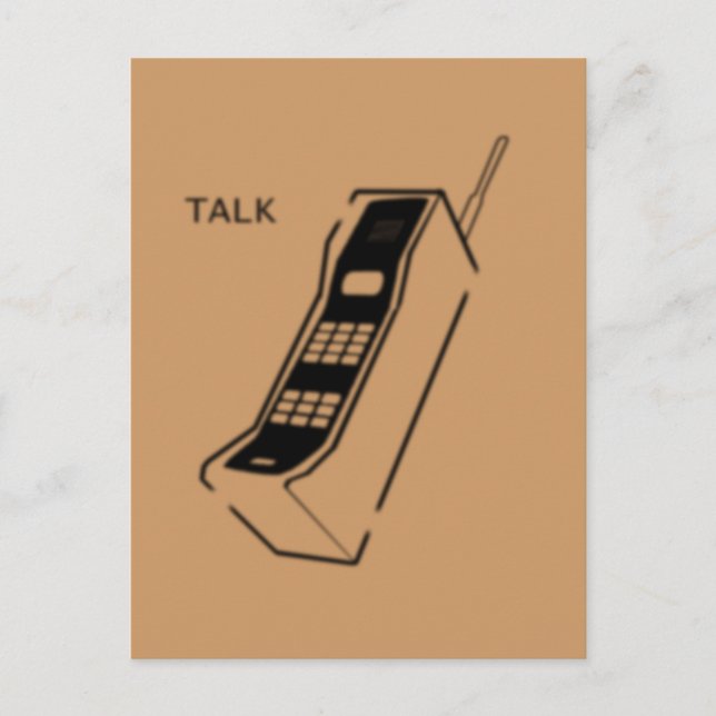 Carte Postale Téléphone portable graffiti 80s (Devant)