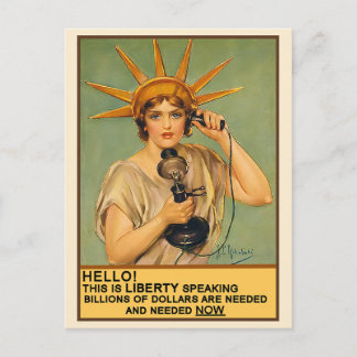 Carte Postale Téléphone Vintage