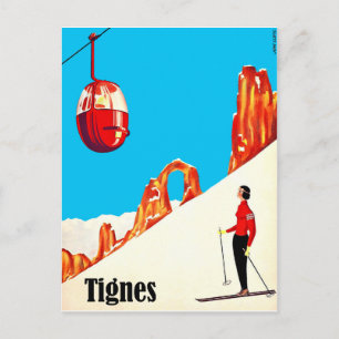 Carte Postale Télésiège à Tignes, France