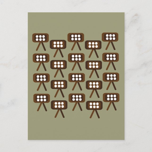 Carte Postale Télévision Moderne Du Milieu Du Siècle (Devant)