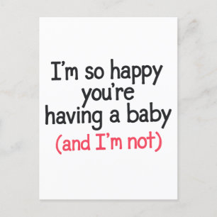 Carte Postale Tellement heureux que tu attendes un bébé et que j