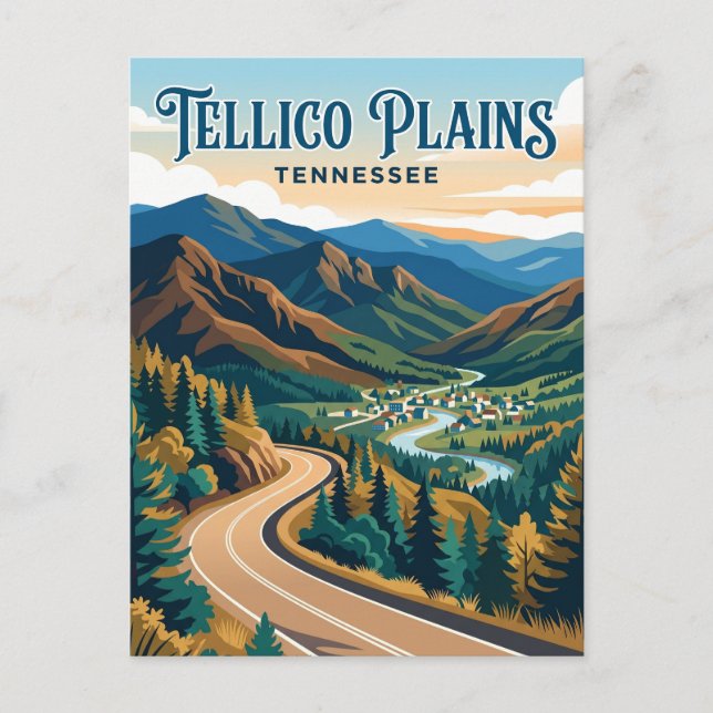 Carte Postale Tellico Plains États-Unis (Devant)