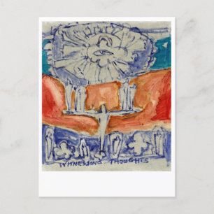 Carte Postale Témoin de pensées. Eckhart Tolle.