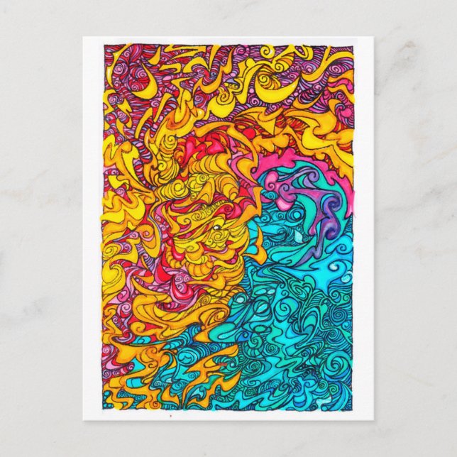 Carte Postale Tempête (Devant)