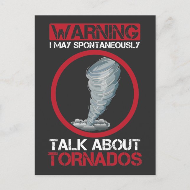 Carte Postale Tempête Chaser cyclone ouragan Hunter Météo (Devant)