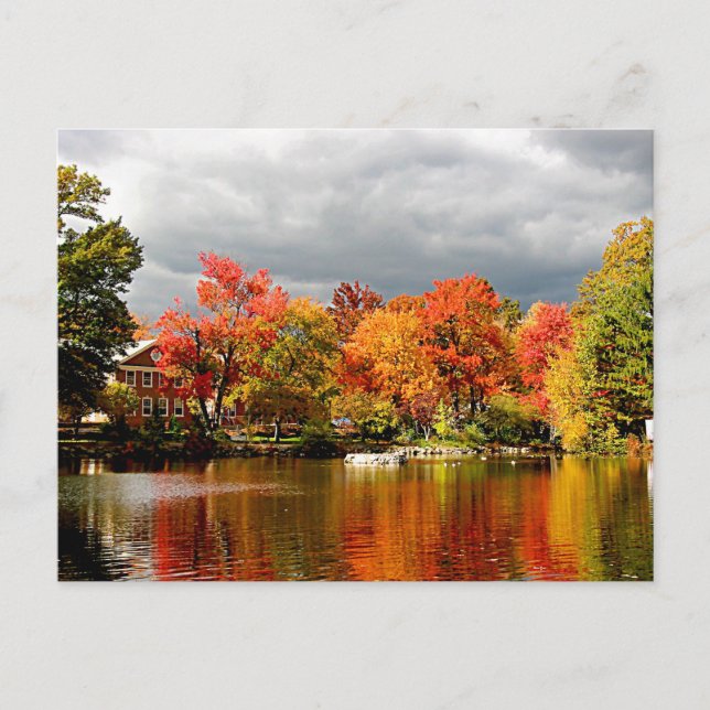 Carte Postale Tempête d'automne à venir (Devant)