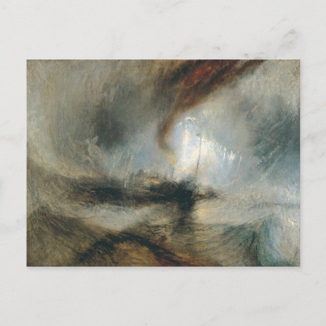 Carte Postale Tempête de neige (Devant)