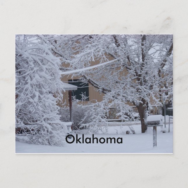 Carte Postale Tempête d'hiver 2010 (Oklahoma) (Devant)