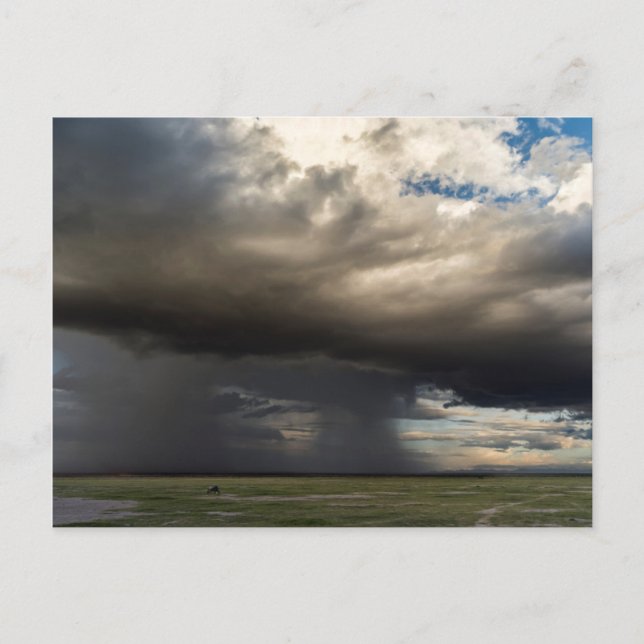 Carte Postale Tempête se formant au-dessus des pentes proches du (Devant)