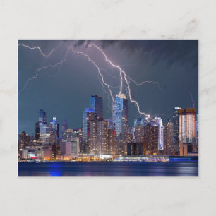 Carte Postale Tempête sur New York