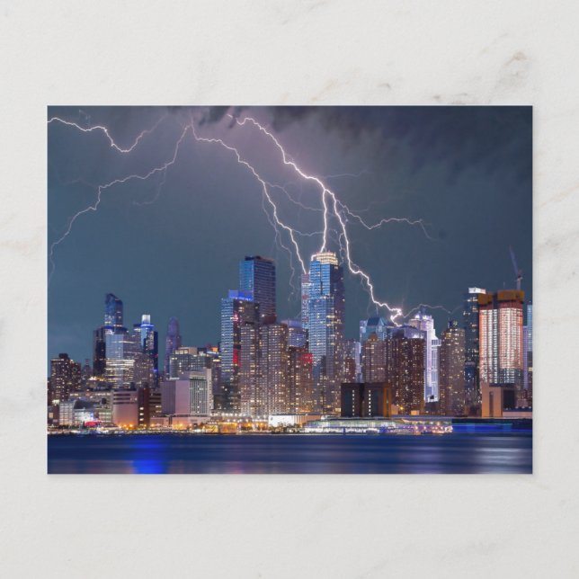 Carte Postale Tempête sur New York (Devant)