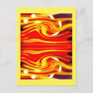 Carte Postale Tempête sur un art étoilé lointain