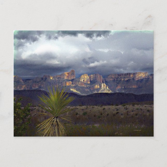 Carte Postale Tempêtes au-dessus de Maderas Del Carmen (Devant)