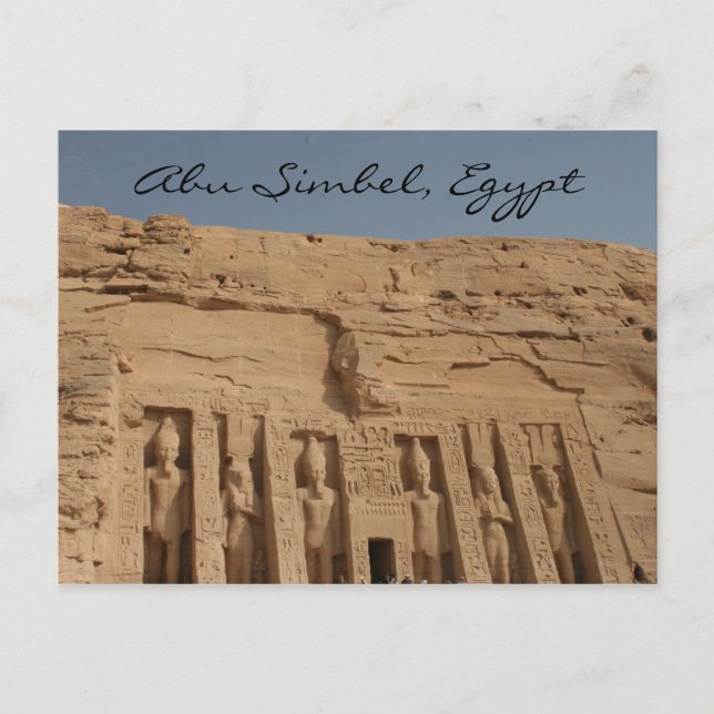 Carte Postale temple abu simbel (Devant)