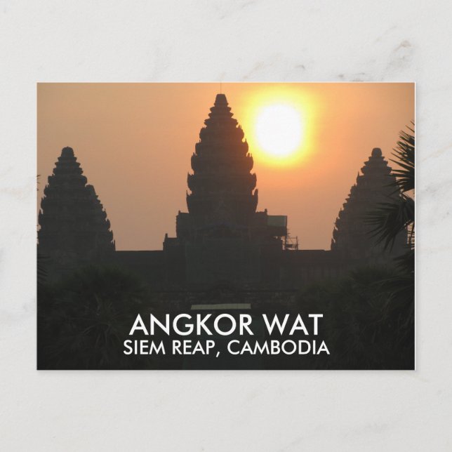 Carte Postale Temple Angkor Vat Sunrise Siem Reap Cambodge Asie (Devant)