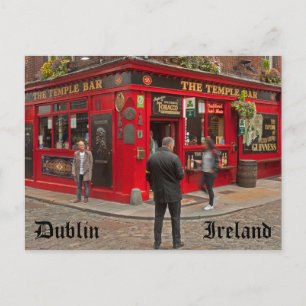 Carte Postale Temple Bar à Dublin, Irlande