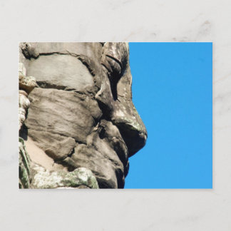 Carte Postale Temple Bayon à Angkor Cambodge un visage