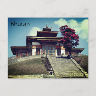 Carte Postale temple bhoutan
