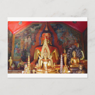 Carte Postale Temple bouddhiste de Chang Mai Thailande Bouddha d