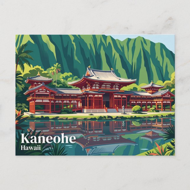 Carte Postale Temple Byodo-In USA (Devant)