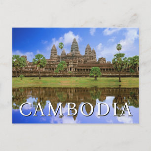 Carte Postale Temple d'Angkor Wat Kampuchea, Cambodge Merci