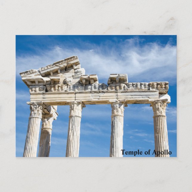 Carte Postale Temple d'Apollon (Devant)