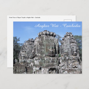Carte Postale Temple de Bayon à Angkor Wat - Cambodge