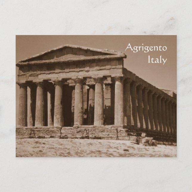 Carte Postale Temple de Concordia (Devant)
