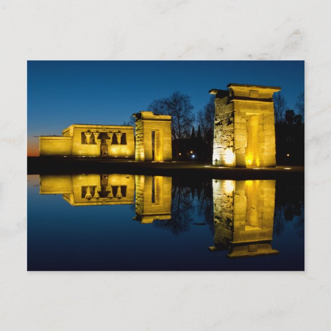 Carte Postale Temple de Debod à Madrid Espagne (Devant)