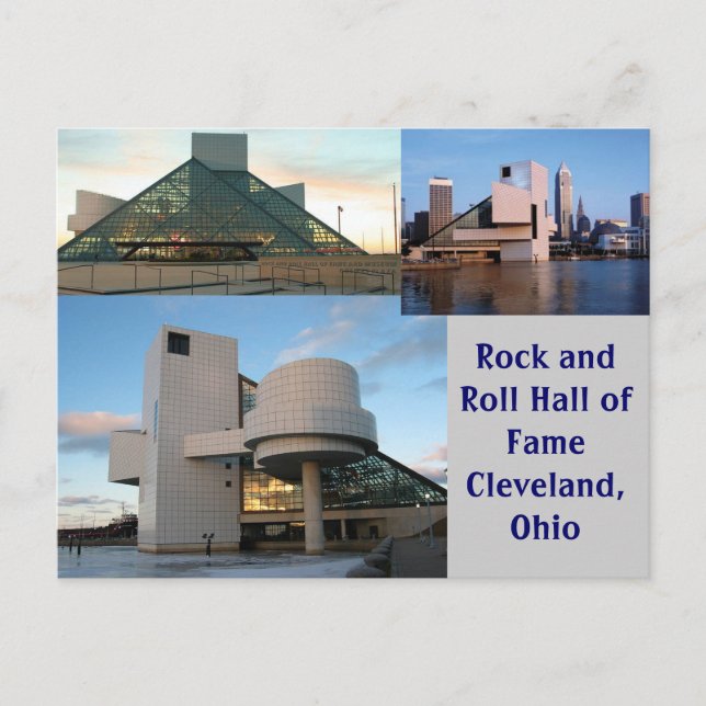 Carte Postale Temple de la renommée du rock et du roll Cleveland (Devant)