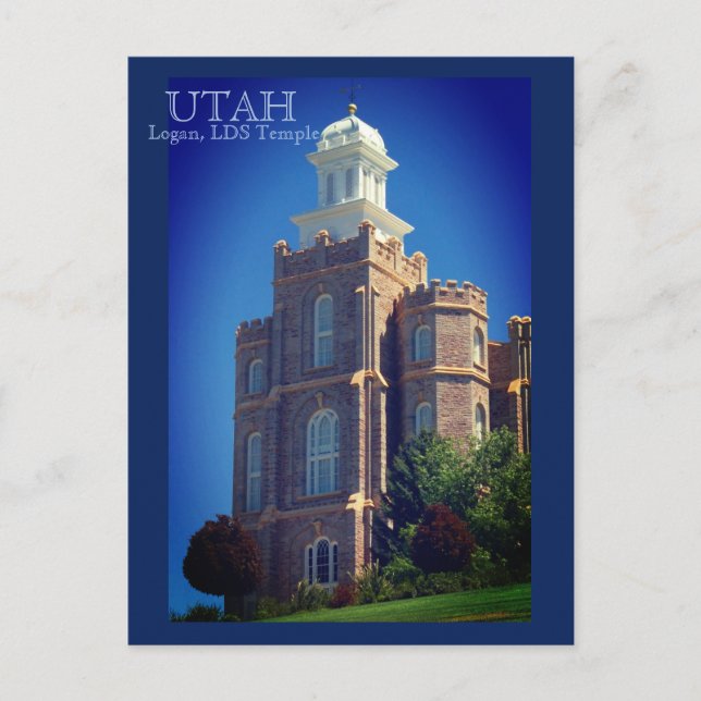 Carte Postale Temple de Logan, Utah LDS (Devant)