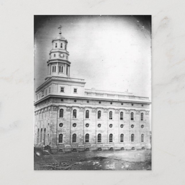 Carte Postale Temple de Nauvoo daguerreotype (Devant)