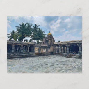 Carte Postale Temple de pierre à Belur, Karnataka, Inde