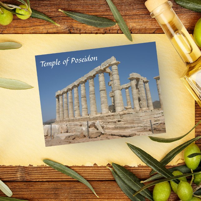 Carte Postale Temple de Poséidon, Grèce d'Athene (Créateur téléchargé)