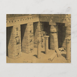 Carte Postale Temple de Ramses III. Égypte vers 1870