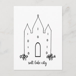 Carte Postale temple de salt lake city utah simple moderne
