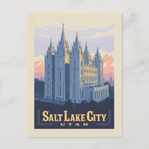 Carte Postale Temple de Salt Lake   Salt Lake City, Utah