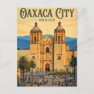 Carte Postale Temple de Santo Domingo de Guzmán Mexico
