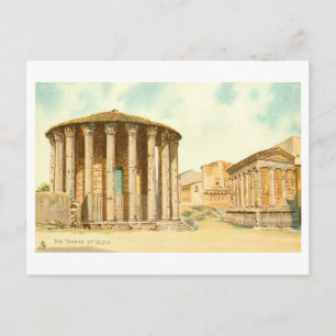 Carte Postale Temple de Vesta antique, Rome, Italie