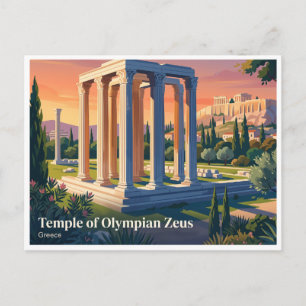 Carte Postale Temple de Zeus Olympien Athènes Grèce