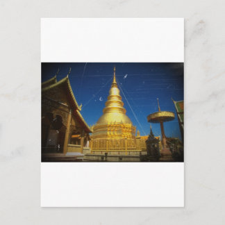 Carte Postale temple doi suthep à chiangmai