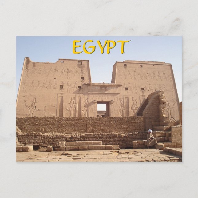 Carte Postale Temple Egypte d'Edfu (Devant)
