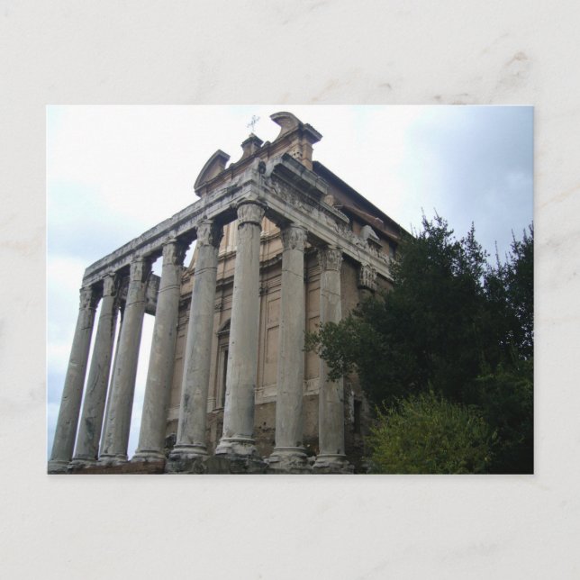 Carte Postale temple forum (Devant)