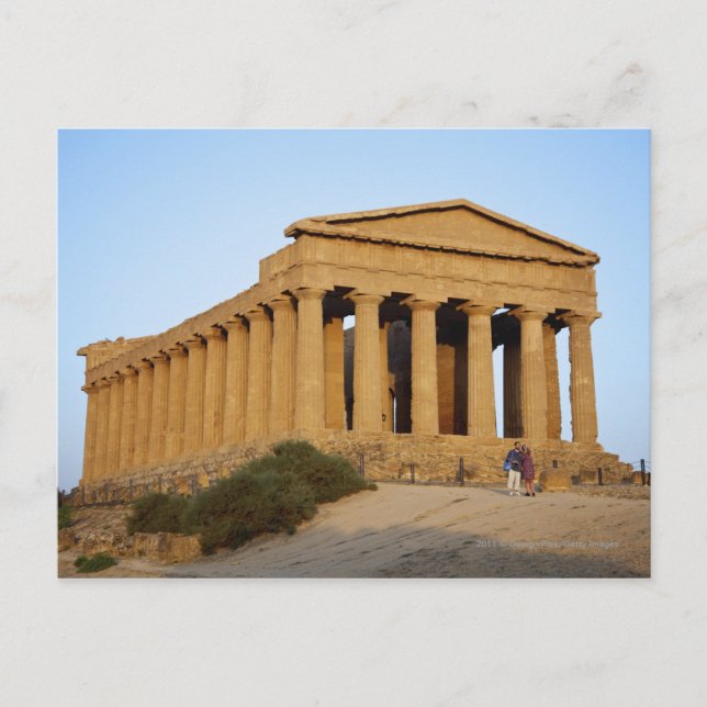 Carte Postale Temple grec (Devant)