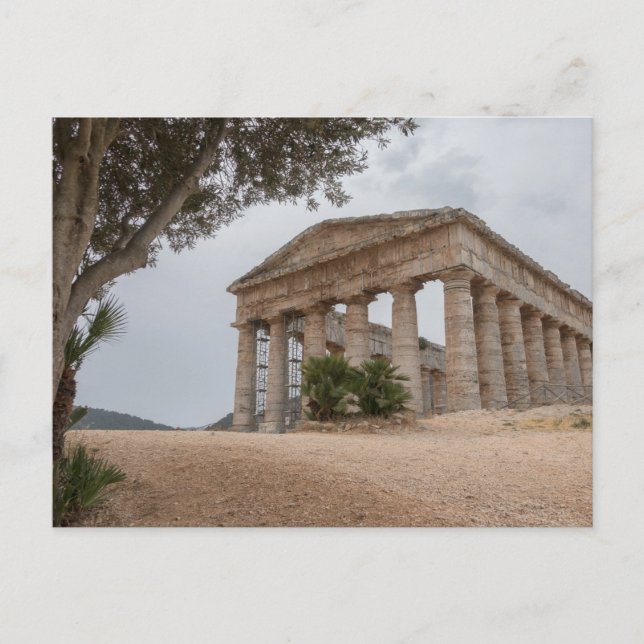 Carte Postale Temple grec à Segesta, Sicile (Devant)