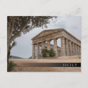 Carte Postale Temple grec à Segesta, Sicile