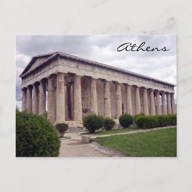 Carte Postale temple hephaestus (Devant)