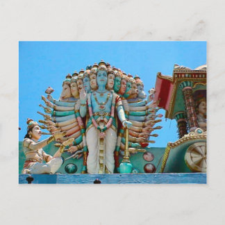 Carte Postale Temple hindou, statue du diable